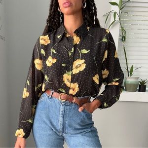 Vintage floral blouse